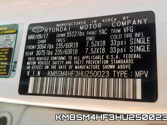 KM8SM4HF3HU250023 фото 2