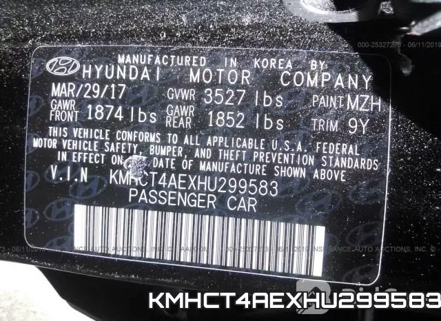KMHCT4AEXHU299583 фото 10