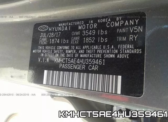 KMHCT5AE4HU359461 фото 10