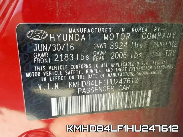 KMHD84LF1HU247612 фото 2