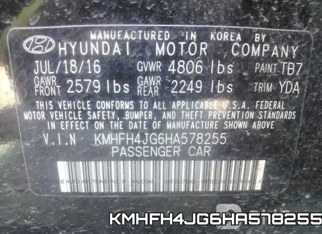 KMHFH4JG6HA578255 фото 10