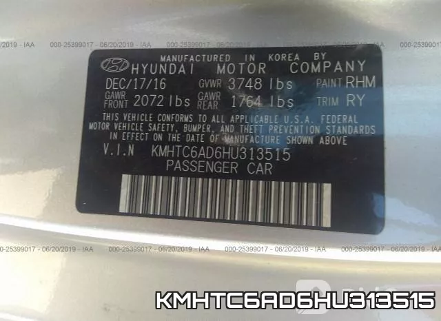 KMHTC6AD6HU313515 фото 10