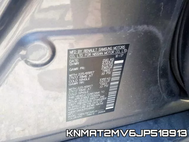 KNMAT2MV6JP518913 фото 2