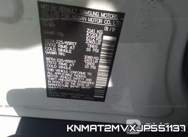KNMAT2MVXJP551137 фото 10