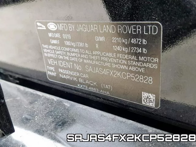 SAJAS4FX2KCP52828 фото 2