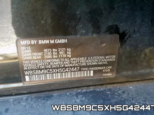 WBS8M9C5XH5G42447 фото 2