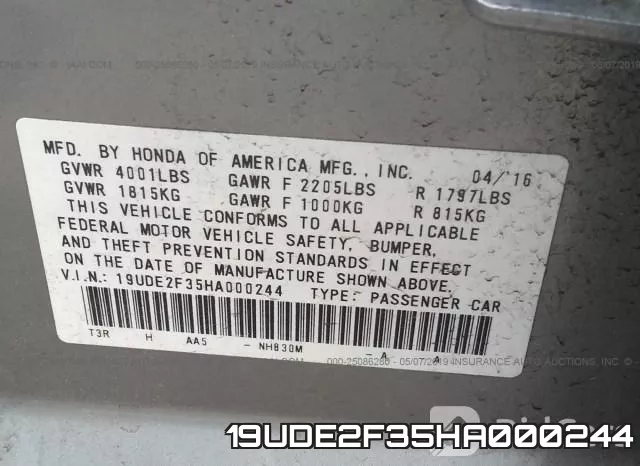 19UDE2F35HA000244 фото 10