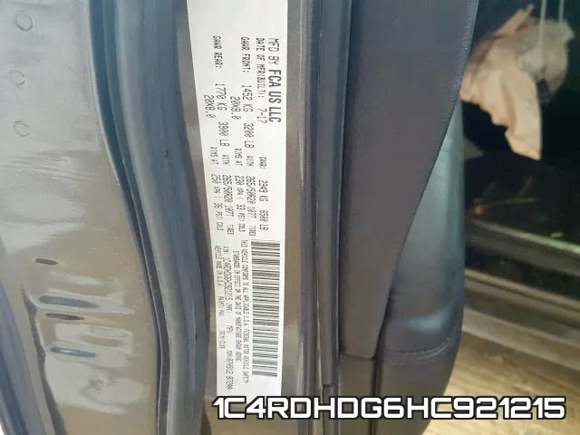 1C4RDHDG6HC921215 фото 2