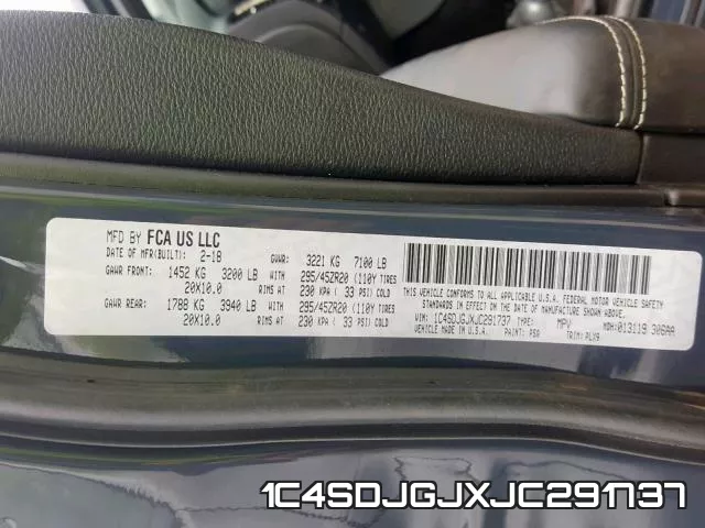 1C4SDJGJXJC291737 фото 2