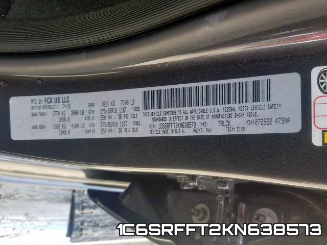 1C6SRFFT2KN638573 фото 2