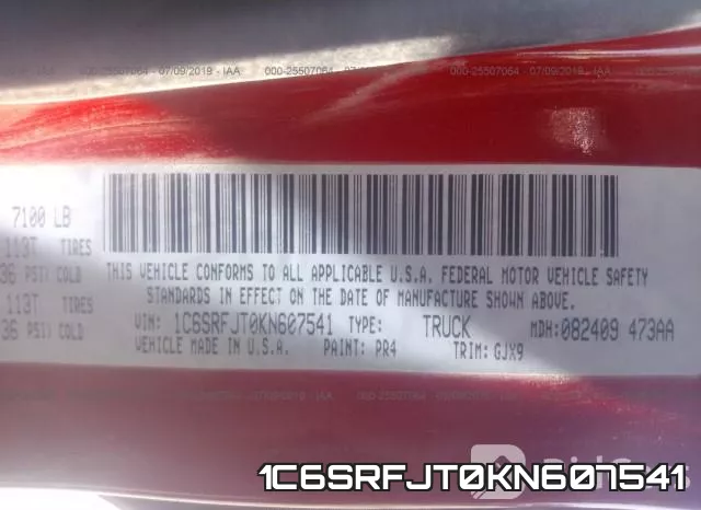 1C6SRFJT0KN607541 фото 10