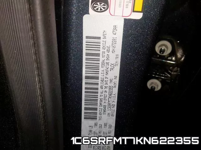 1C6SRFMT7KN622355 фото 2