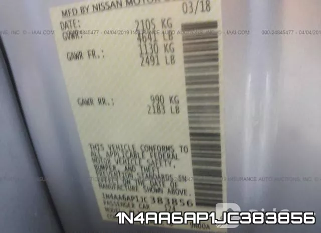 1N4AA6AP1JC383856 фото 10