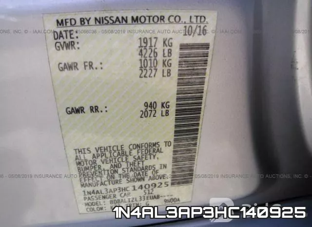 1N4AL3AP3HC140925 фото 10