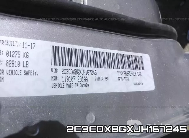 2C3CDXBGXJH167245 фото 10