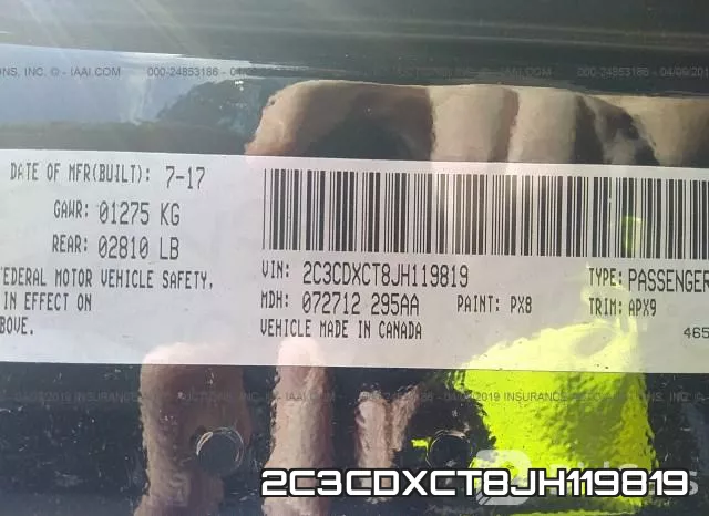 2C3CDXCT8JH119819 фото 10