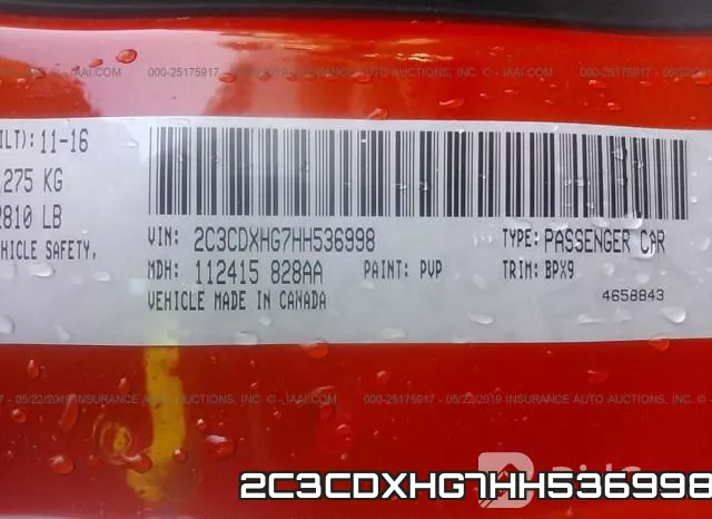 2C3CDXHG7HH536998 фото 10