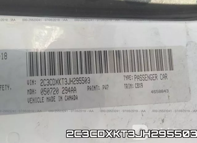 2C3CDXKT3JH295503 фото 10