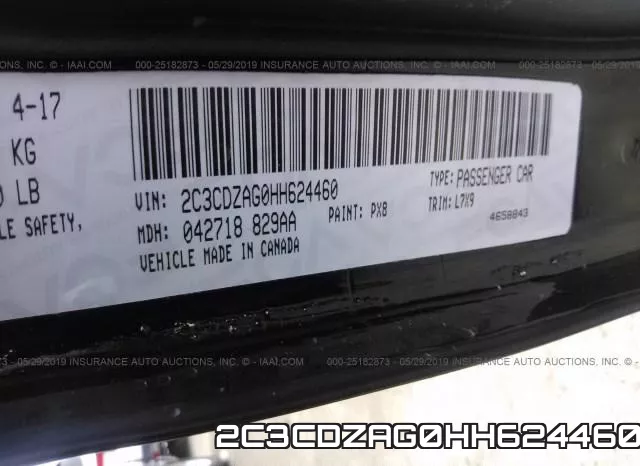 2C3CDZAG0HH624460 фото 10