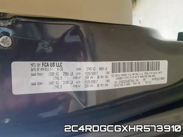 2C4RDGCGXHR573910 фото 2