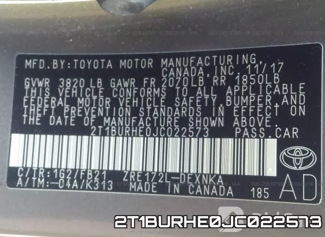 2T1BURHE0JC022573 фото 10