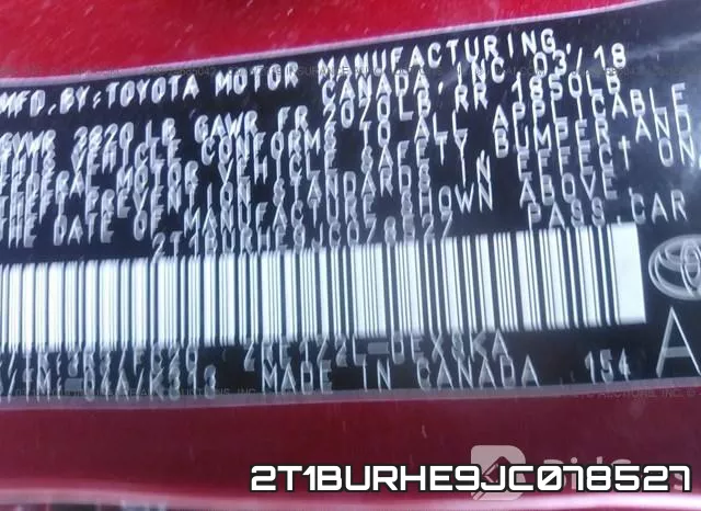 2T1BURHE9JC078527 фото 10