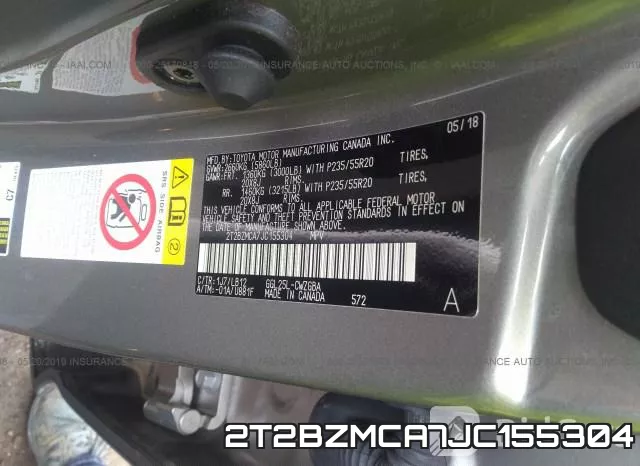 2T2BZMCA7JC155304 фото 10