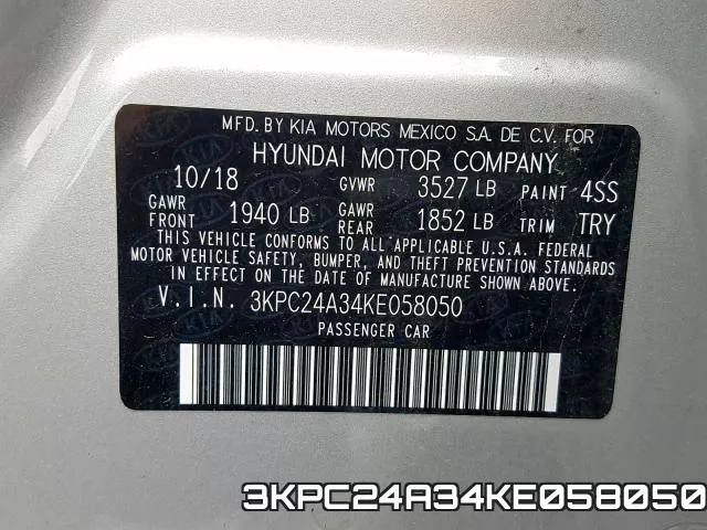 3KPC24A34KE058050 фото 2