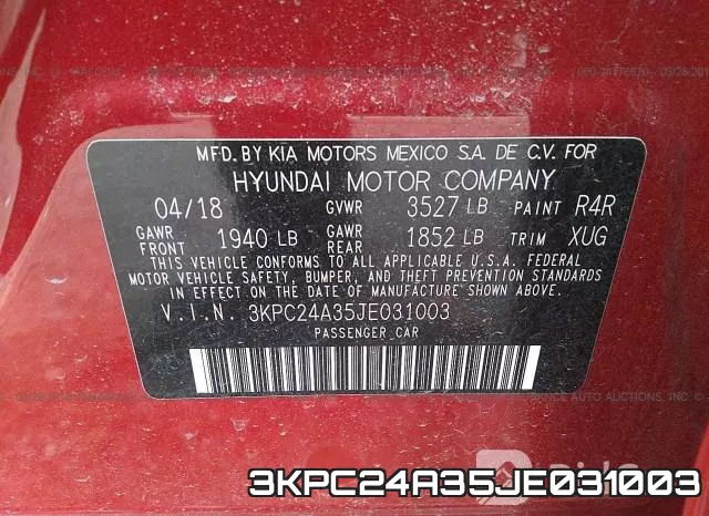3KPC24A35JE031003 фото 10