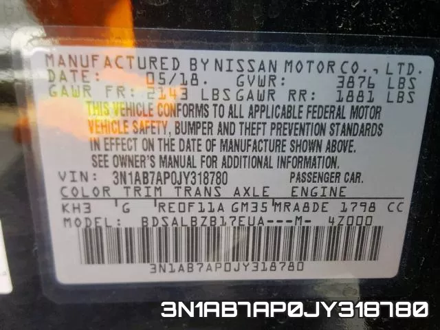 3N1AB7AP0JY318780 фото 2
