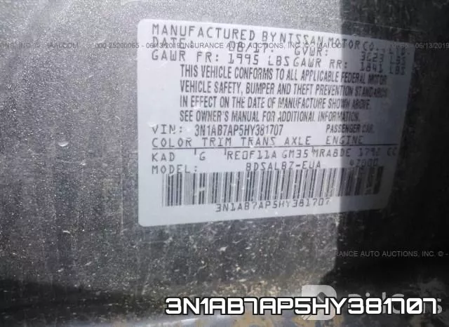 3N1AB7AP5HY381707 фото 10