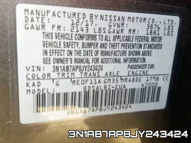 3N1AB7AP8JY243424 фото 2