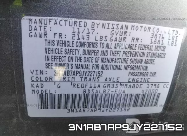 3N1AB7AP9JY227152 фото 10
