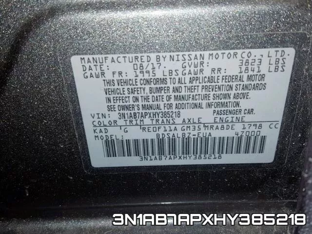 3N1AB7APXHY385218 фото 2
