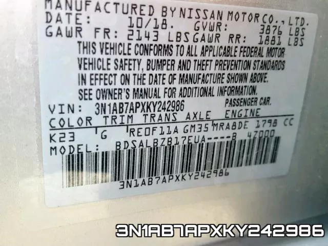3N1AB7APXKY242986 фото 2