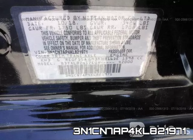 3N1CN7AP4KL821971 фото 10