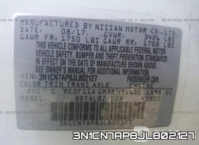 3N1CN7AP8JL802127 фото 10