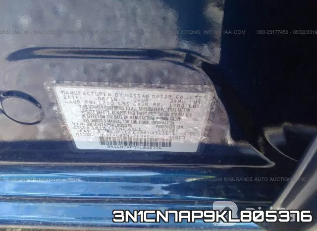 3N1CN7AP9KL805376 фото 10