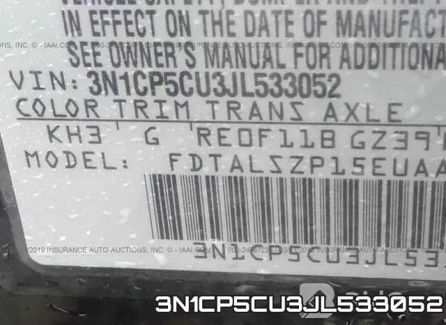 3N1CP5CU3JL533052 фото 10