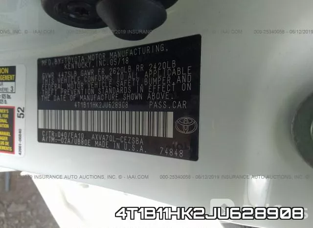 4T1B11HK2JU628908 фото 10