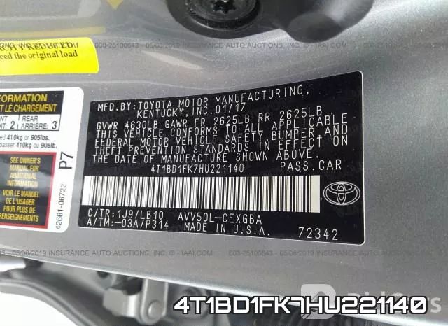 4T1BD1FK7HU221140 фото 10