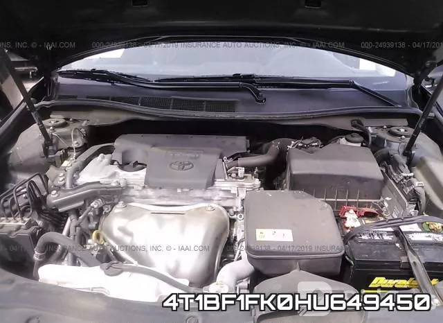 4T1BF1FK0HU649450 фото 2
