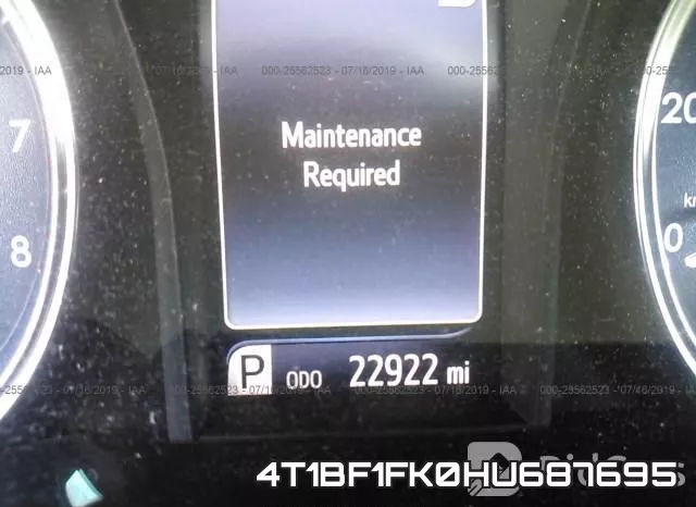 4T1BF1FK0HU687695 фото 8