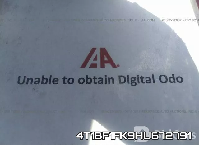 4T1BF1FK9HU672791 фото 8
