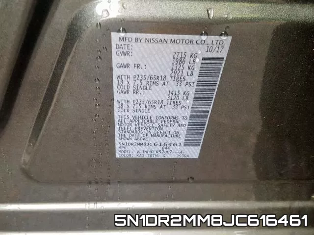 5N1DR2MM8JC616461 фото 2
