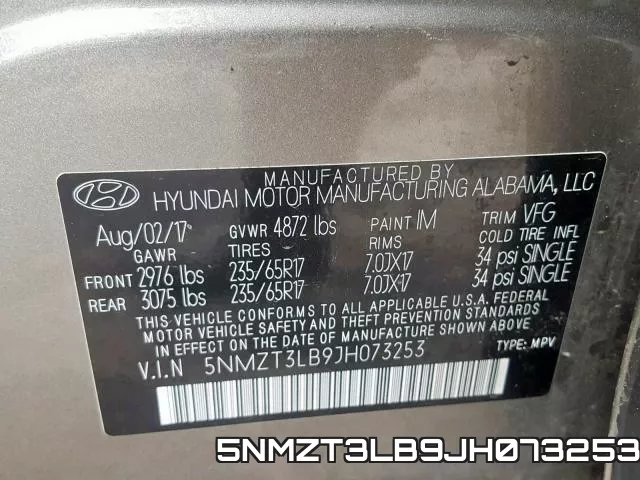 5NMZT3LB9JH073253 фото 2