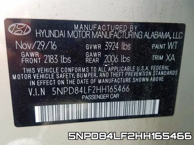 5NPD84LF2HH165466 фото 2