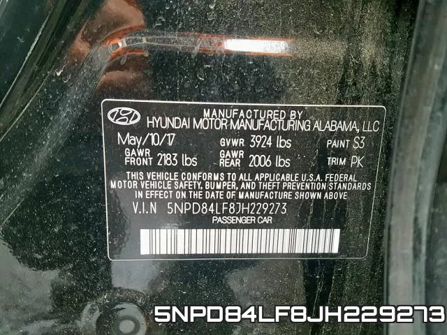 5NPD84LF8JH229273 фото 2