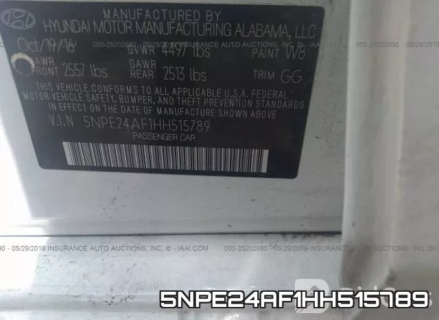 5NPE24AF1HH515789 фото 10
