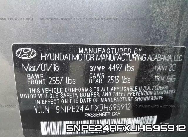5NPE24AFXJH695912 фото 10